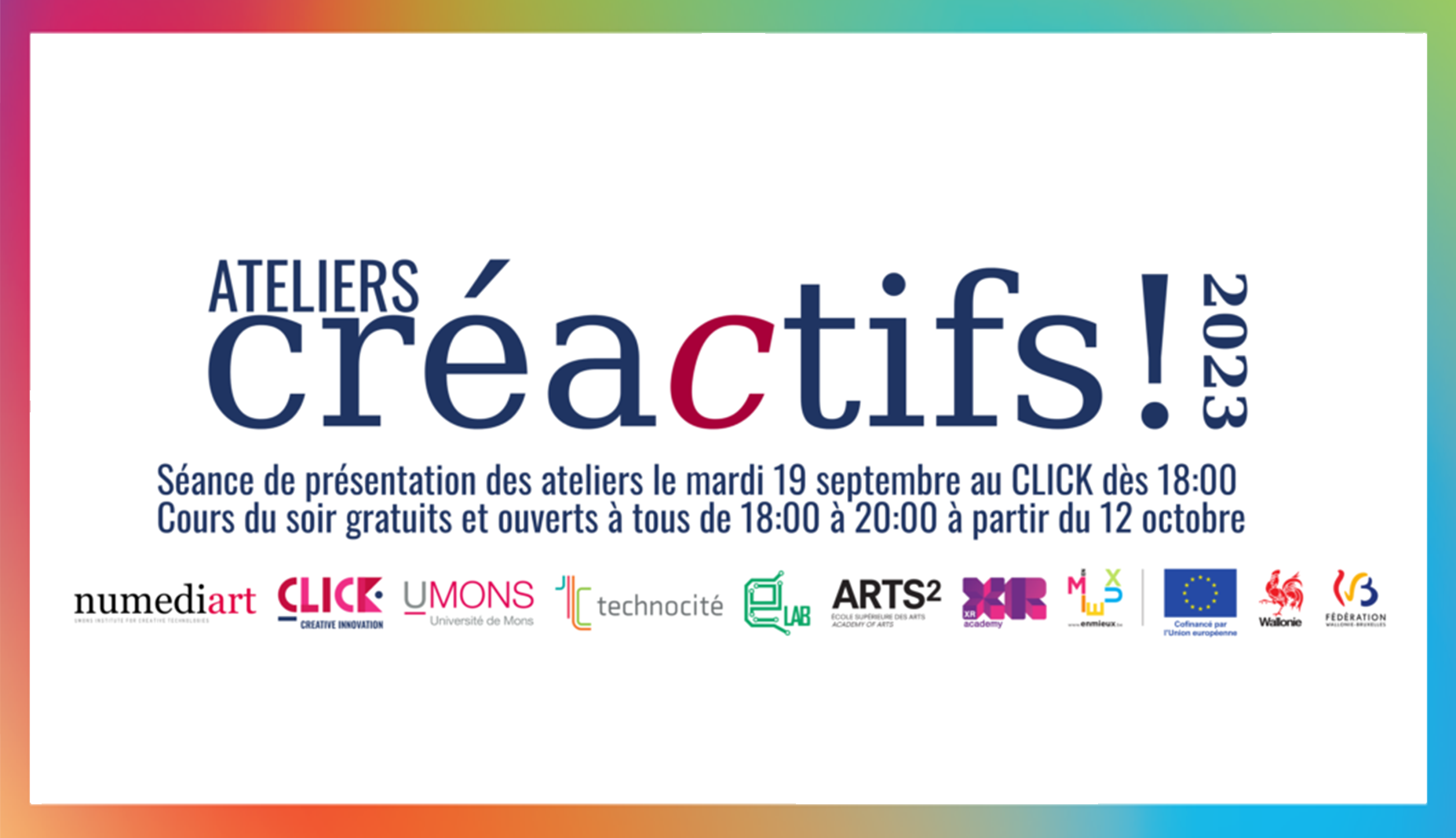 Présentation des Ateliers Créactifs 2023-2024