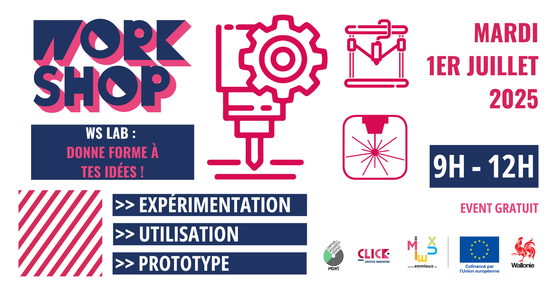 Visuel du Workshop - Donne forme à tes idées !