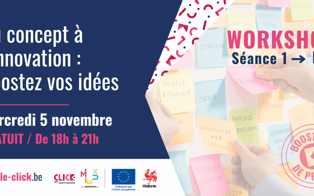 Workshop Lab / Du concept à l’innovation : Boostez vos idées